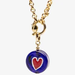 Lido Necklace - Blue - Heart Red^Amourrina Clearance