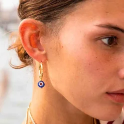 Schiona Earrings Large- Blue And Red^Amourrina Sale