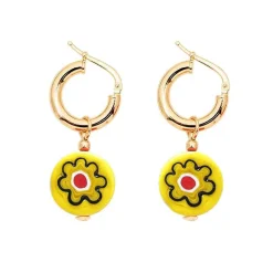 Schiona Earrings Medium - Yellow^Amourrina Best