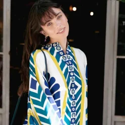 Schiona Earrings Medium - Blue - Heart Red^Amourrina