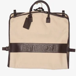 Battistoni Canvas And Leather Garment Bag^ISSIMO Online