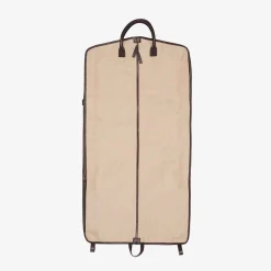 ISSIMO Battistoni Canvas And Leather Garment Bag