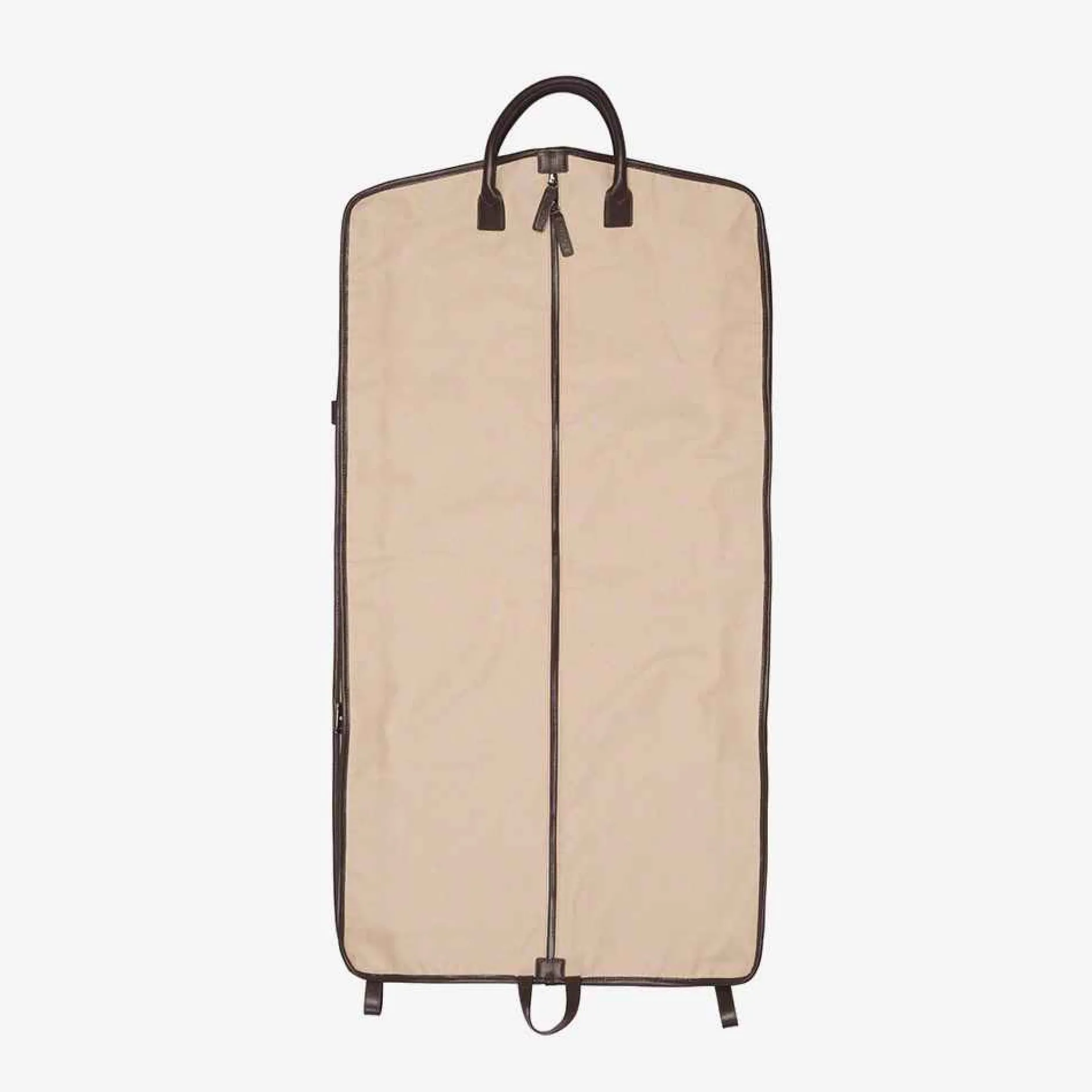 ISSIMO Battistoni Canvas And Leather Garment Bag