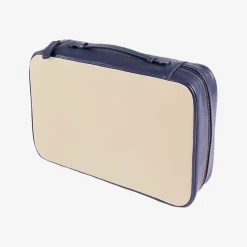 Leather And Canvas Shirt-Case - Blue^Battistoni Hot