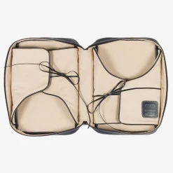 Leather And Canvas Shirt-Case - Blue^Battistoni Hot