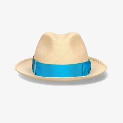 Panama Hat With Multicolor Band^Borsalino Online