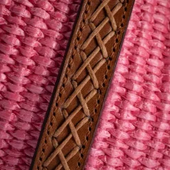 Nirmala Raffia Bucket Bag Pink^Iacobella Outlet