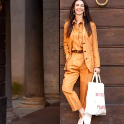 Burned Orange Deconstructed Blazer^ISSIMO