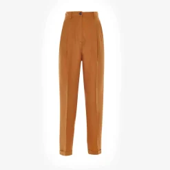 Burned Orange Pinces Trousers^ISSIMO New