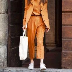 Burned Orange Pinces Trousers^ISSIMO New