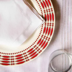 Hemstitch Embroidered Placemat And Napkin - Set Of 2^ISSIMO Outlet