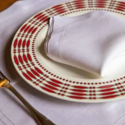 Hemstitch Embroidered Placemat And Napkin - Set Of 2^ISSIMO Outlet