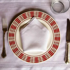 Hemstitch Embroidered Placemat And Napkin - Set Of 2^ISSIMO Outlet