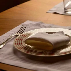 Hemstitch Embroidered Placemat And Napkin - Set Of 2^ISSIMO Outlet