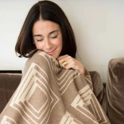 Pantheon Cashmere Blanket - Brown^ISSIMO Sale