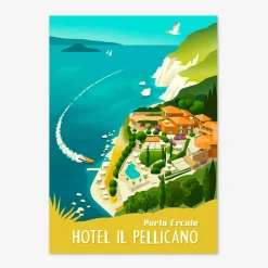 Pellicano Hotels Posters Set Of 3^ISSIMO Clearance