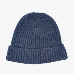 Pure Cashmere Fisherman'S Rib Hat - Navy Blue^ISSIMO Outlet