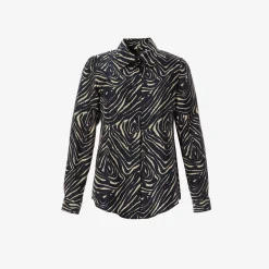 X Alberto Biani Zebra Silk Shirt^ISSIMO Online