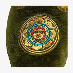 X Allagiulia Green Velvet Loafers With Embroidery^ISSIMO Sale