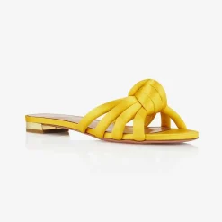 X Aquazzura Flat Satin - Sunshine Yellow^ISSIMO Outlet