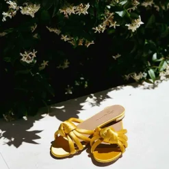 X Aquazzura Flat Satin - Sunshine Yellow^ISSIMO Outlet