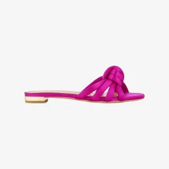X Aquazzura Flat Satin - Bouganvillea^ISSIMO Clearance