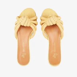 X Aquazzura Flat Woven Rafia - Natural^ISSIMO Online