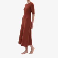 X Casasola Agata Midi Dress Terracotta^ISSIMO New