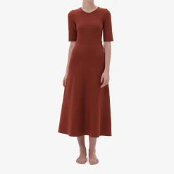 X Casasola Agata Midi Dress Terracotta^ISSIMO New