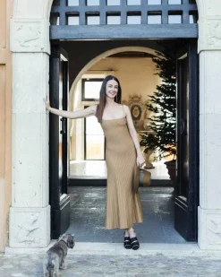 X Casasola Carlotta Midi Dress Copper^ISSIMO Discount