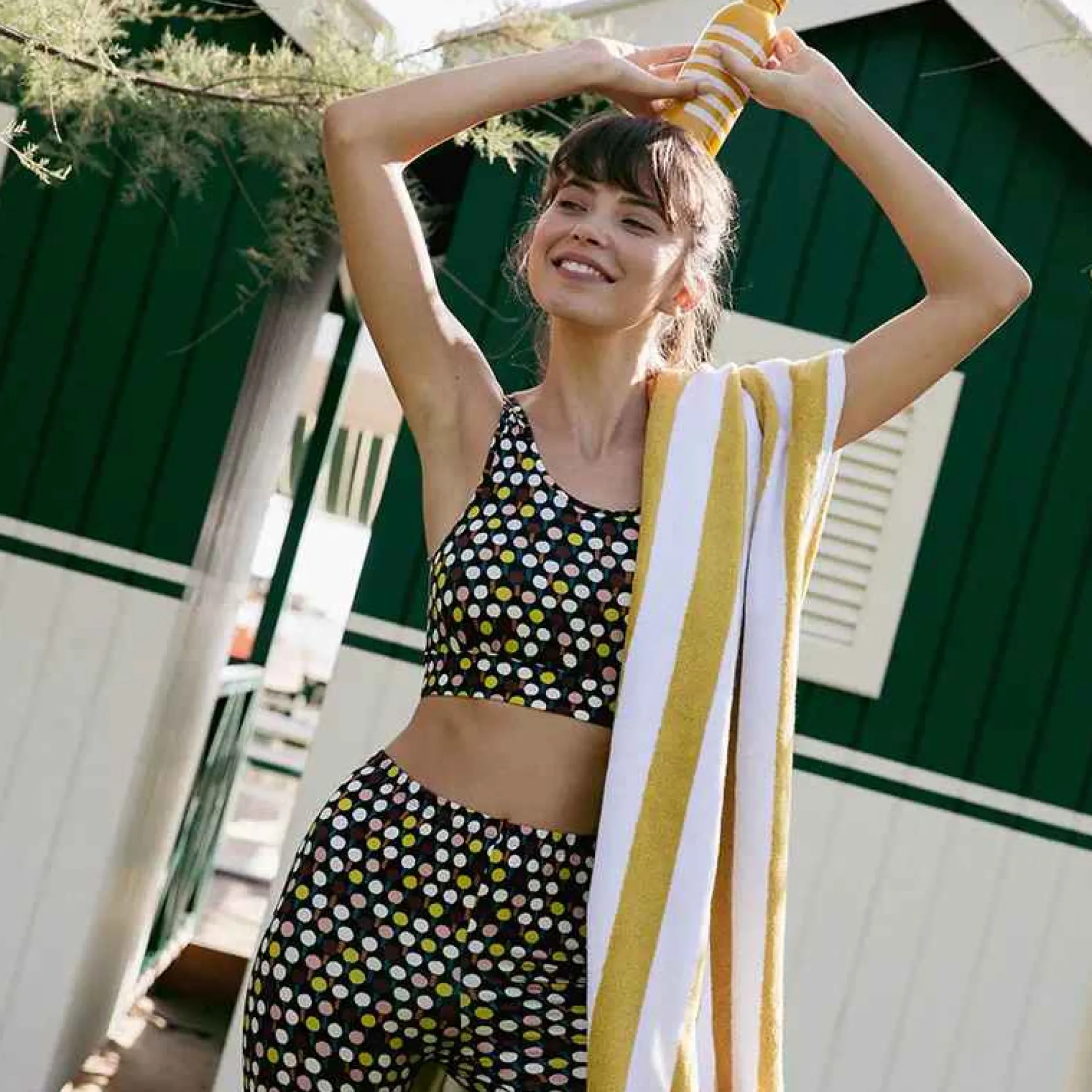 X La Doublej Jazzercize Top - Ping Pong Nero^ISSIMO