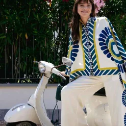 X La Doublej Palazzo Pants - White Solar Placee^ISSIMO