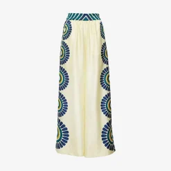 X La Doublej Palazzo Pants - White Solar Placee^ISSIMO