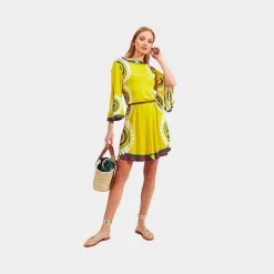 X La Doublej Sorellina Dress - Yellow Solar Placee^ISSIMO