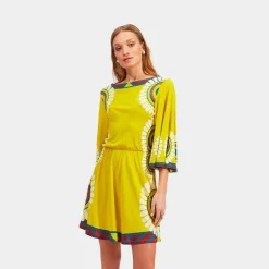 X La Doublej Sorellina Dress - Yellow Solar Placee^ISSIMO