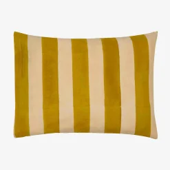 X Lisa Corti Bougainvillea Mustard Stripes Baby Pillow^ISSIMO Online