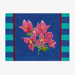 X Lisa Corti Bougainvillea Cotton Stripes Placemat^ISSIMO Discount