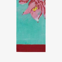 X Lisa Corti Bougainvillea White Veronese Stripes Napkin^ISSIMO