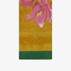 X Lisa Corti Bougainvillea Mustard Stripes Napkin^ISSIMO Outlet