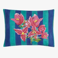 X Lisa Corti Bougainvillea Stripes Baby Pillow^ISSIMO Best