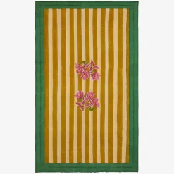 X Lisa Corti Bougainvillea Mustard Stripes Junior Quilt^ISSIMO Best