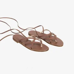 X Mario D'Ischia Brown Sandals^ISSIMO Online
