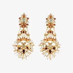 X Percossi Papi White Cuore Sacro Earrings^ISSIMO New