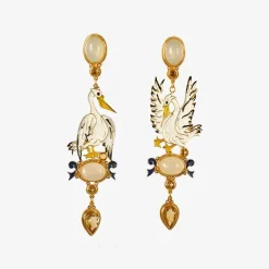 X Percossi Papi White Pellicano Earrings^ISSIMO Discount