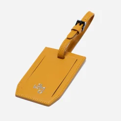 X Pineider Mustard Logo Luggage Tag^ISSIMO Clearance