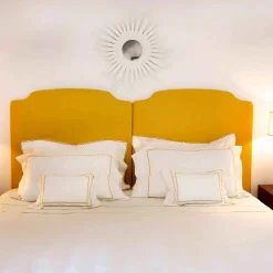 X Rivolta Carmignani Scallop Boudoir Sham Mustard^ISSIMO Online