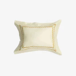 X Rivolta Carmignani Scallop Boudoir Sham Mustard^ISSIMO Online