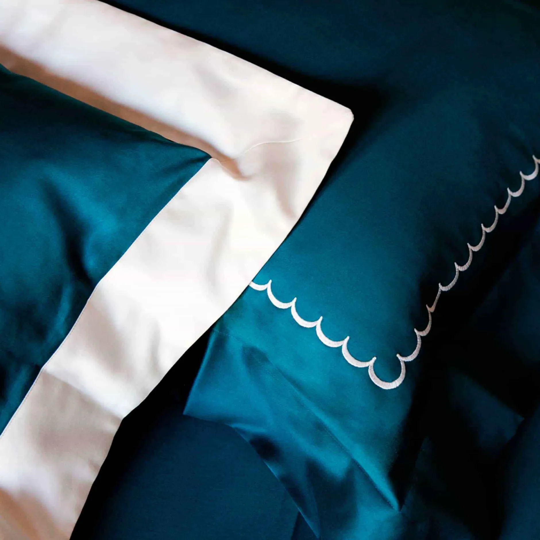 X Rivolta Carmignani Scallop Boudoir Shams Green^ISSIMO Clearance