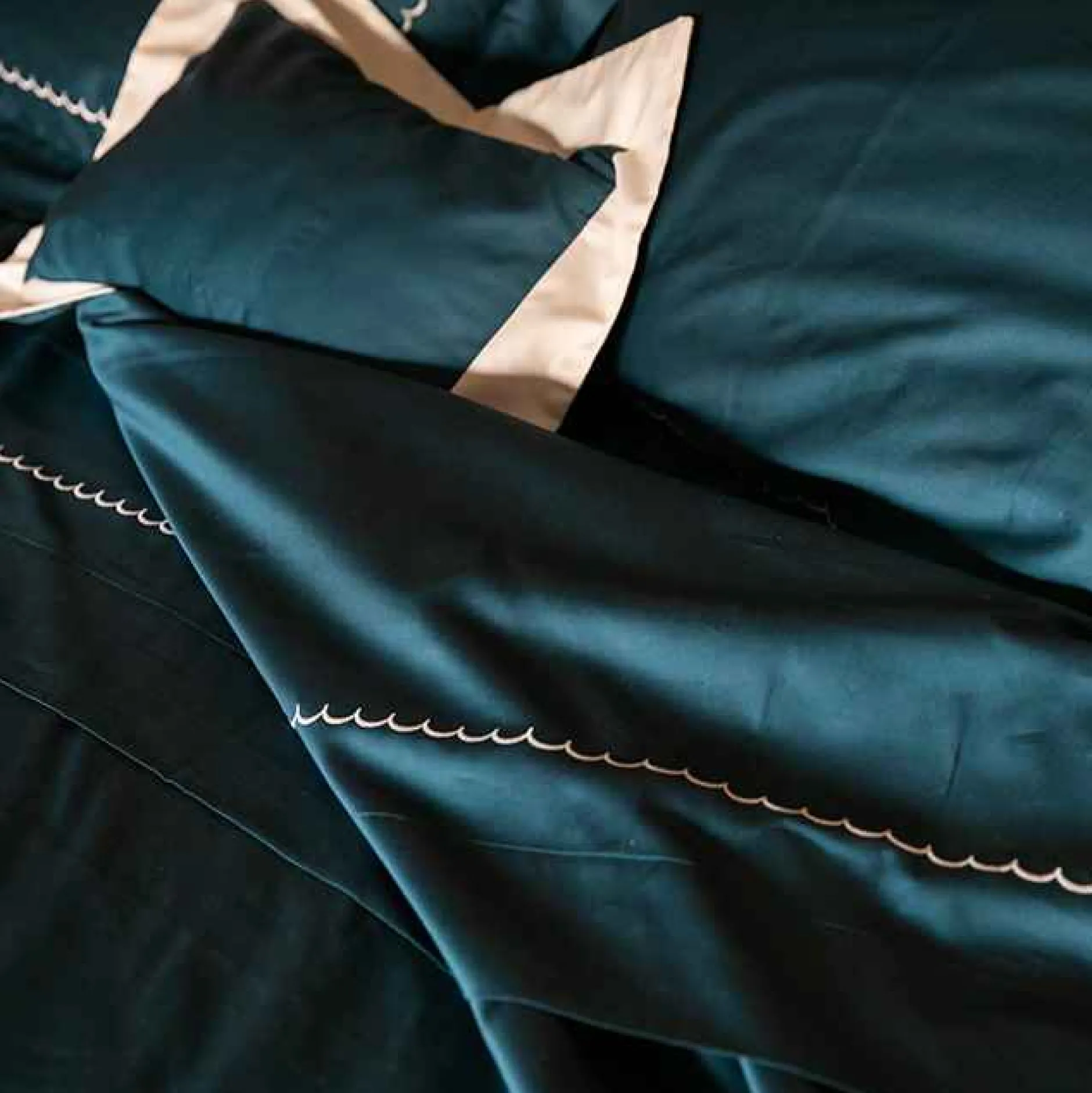 X Rivolta Carmignani Scallop Boudoir Shams Green^ISSIMO Clearance