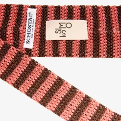 X Schostal Bicolour Striped Knitted Silk Tie^ISSIMO